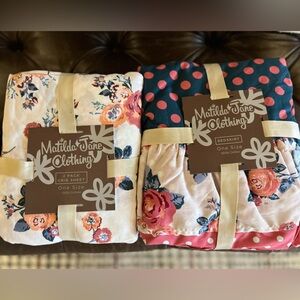 Matilda Jane bedskirt and pack of sheets NWT.